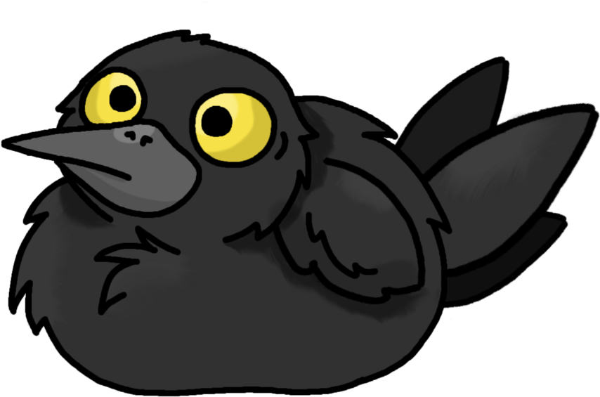 A Clever Smart Birb Like Me By Blueflamecatwolf - Painting (1024x768)