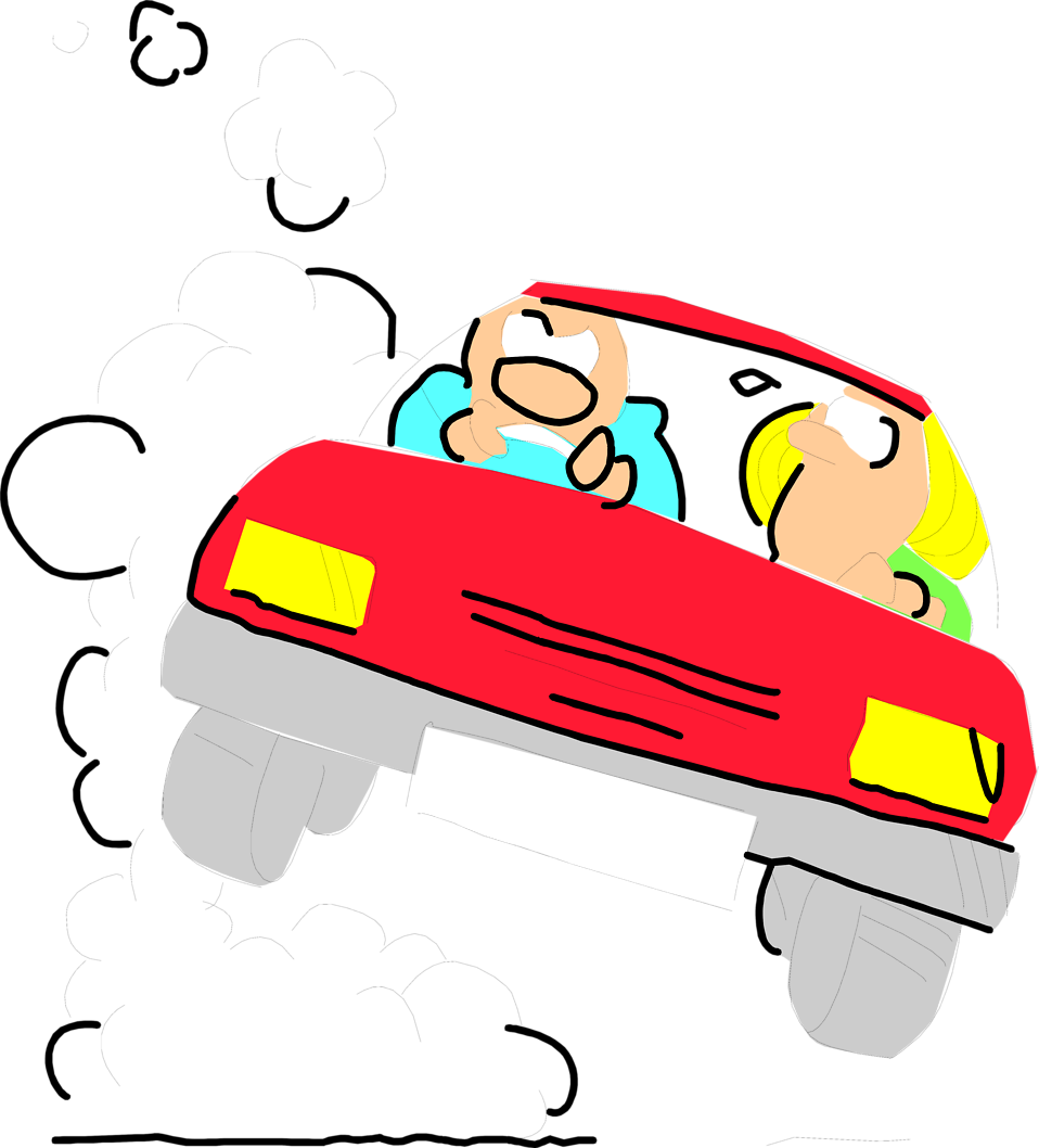 Crazy Car Driver Clipart - Crazy Car Clip Art (958x1058)