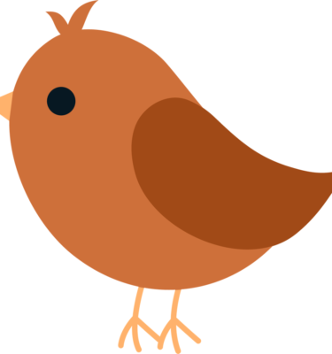 Orange Bird $500 - Bluebird Clipart (375x400)