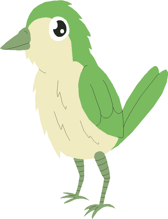 Green Bird By Latiaslord On Deviantart - Green Bird Drawing (684x810)