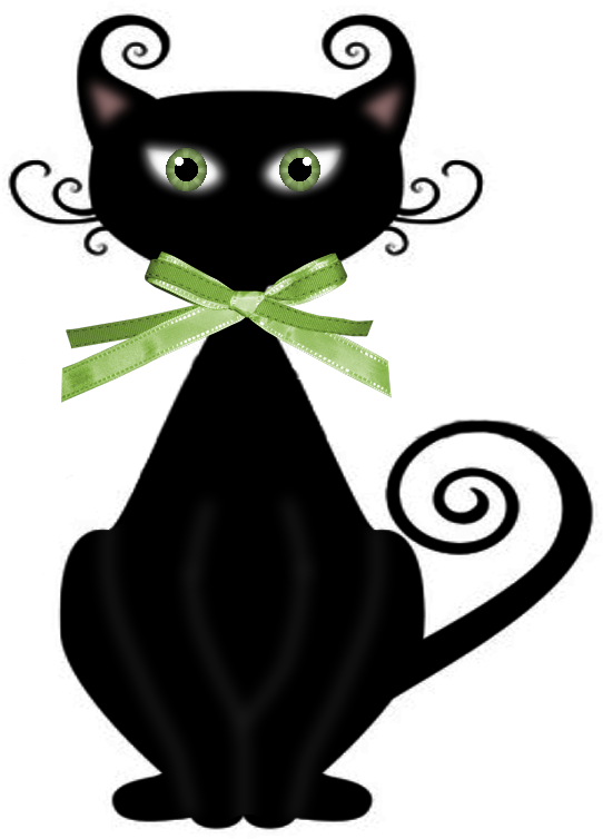 Gatos (555×800) - Spooky Black Cat 1" Square Glass Pendant (555x800)