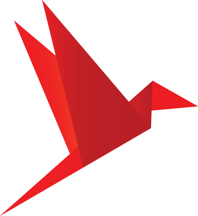 Downloads For Bird Red - Origami Birds Png (629x686)