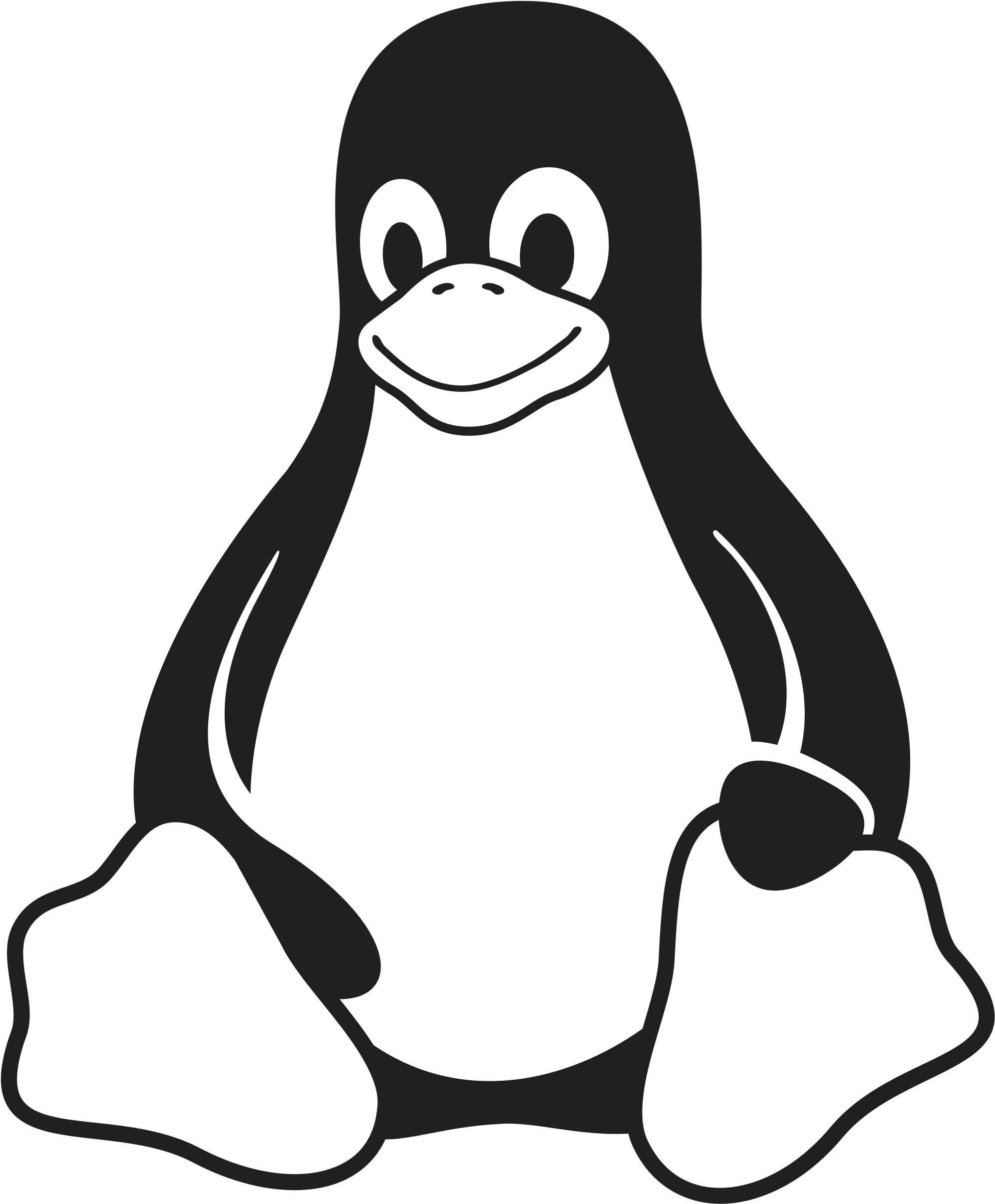 Filetux Mono - Tux Logo (2000x2416)