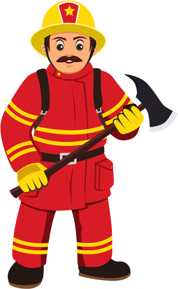 Фото, Автор Soloveika На Яндекс - Fireman Cartoon Png (670x1024)