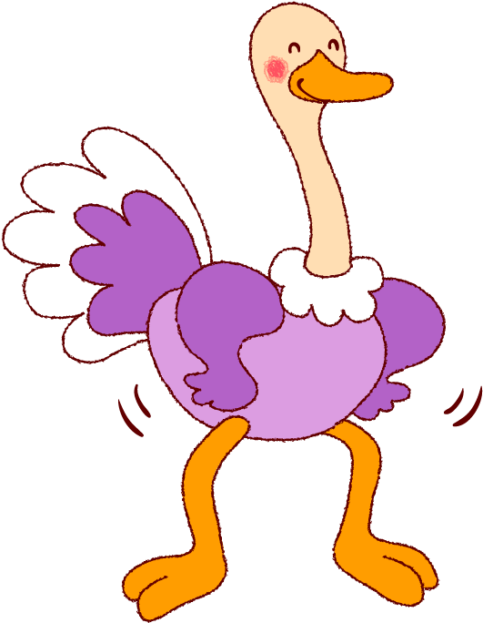 Common Ostrich Drawing Illustration - Common Ostrich Drawing Illustration (674x892)