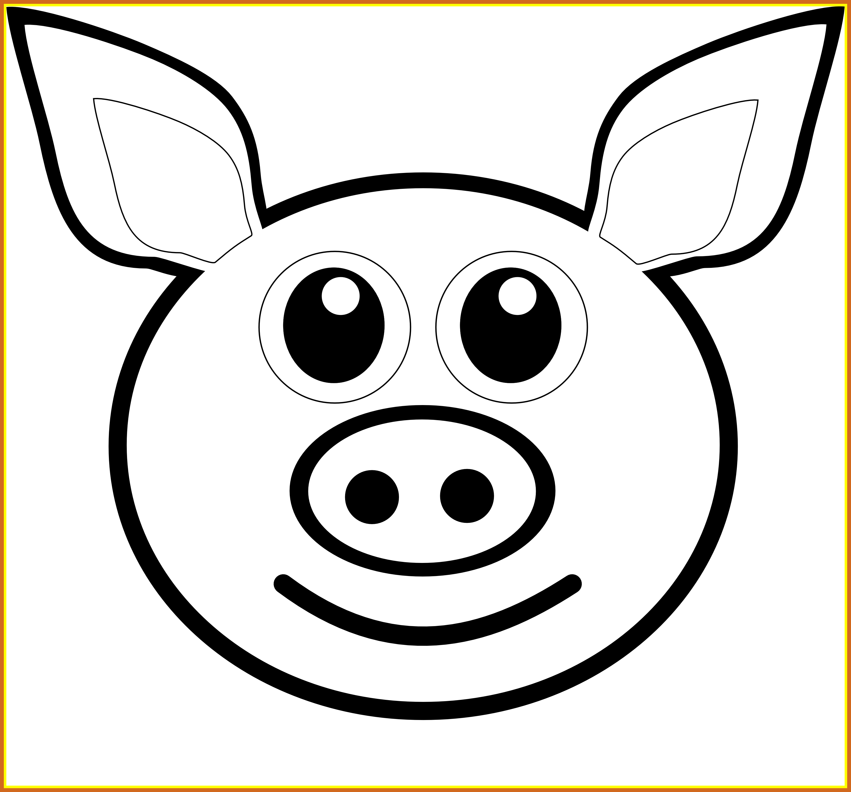 Appealing Pig Face Drawing At Getdrawings For Personal - Coloring Of Poop Emoji (3383x3146)