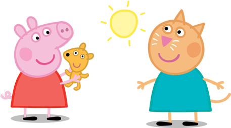 Peppa Is A Very Sweet And Funny 5 Year Old Piglet - Peppa Pig Png (478x272)