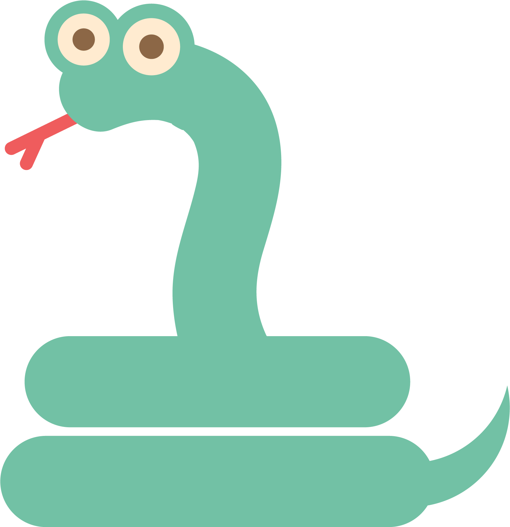 Duck Snake Cartoon - Portable Network Graphics (2978x2578)