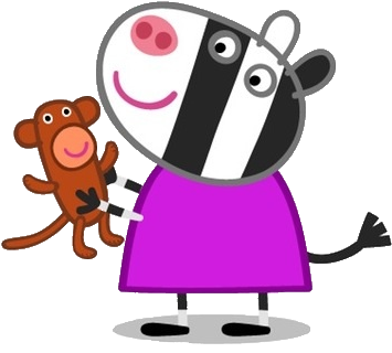 Zoë Zebra - Zoe Zebra Peppa Pig (378x372)