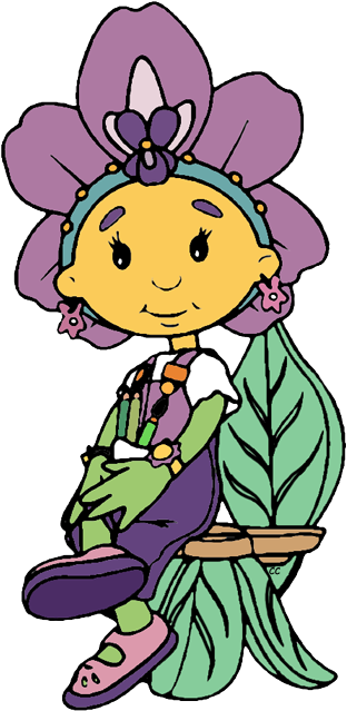 And Clipped By Cartoon Clipart - Fifi And The Flowertots Characters (322x648)