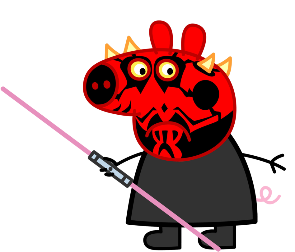 Darth Peppa Pig Monster By Huuthuat - Peppa Pig Mlg Png (970x824)
