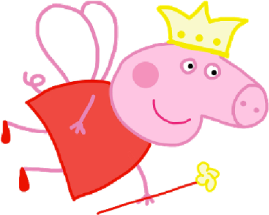 Peppa Pig Funny Fairy Party Clipart 1 U0026middot Peppa - Peppa Pig (400x400)