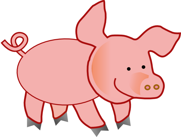Pig Clipart 44 Cliparts - Design (600x455)