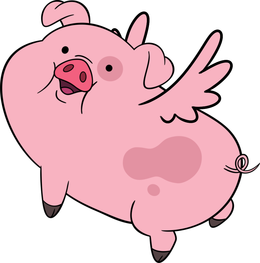 Cerdito Volador - Puerquito De Gravity Falls (887x900)