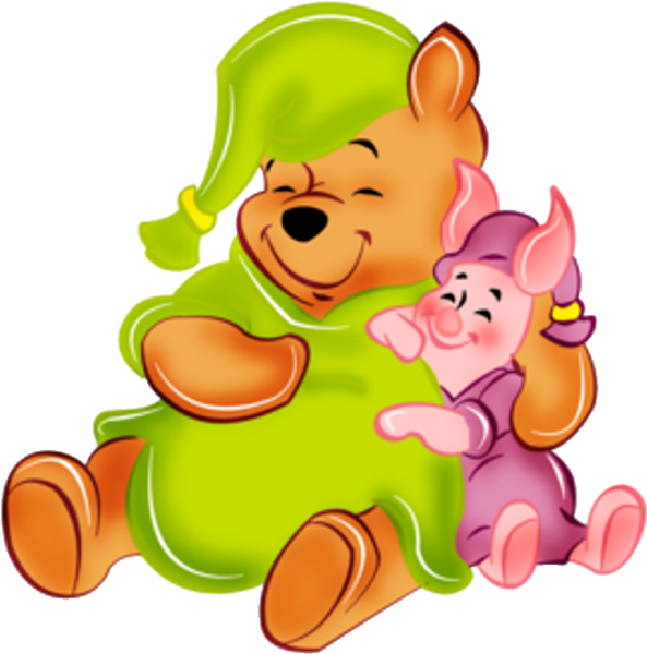 Winnie The Pooh And Piglet Clip Art - Winnie L Ourson Personnage (600x600)
