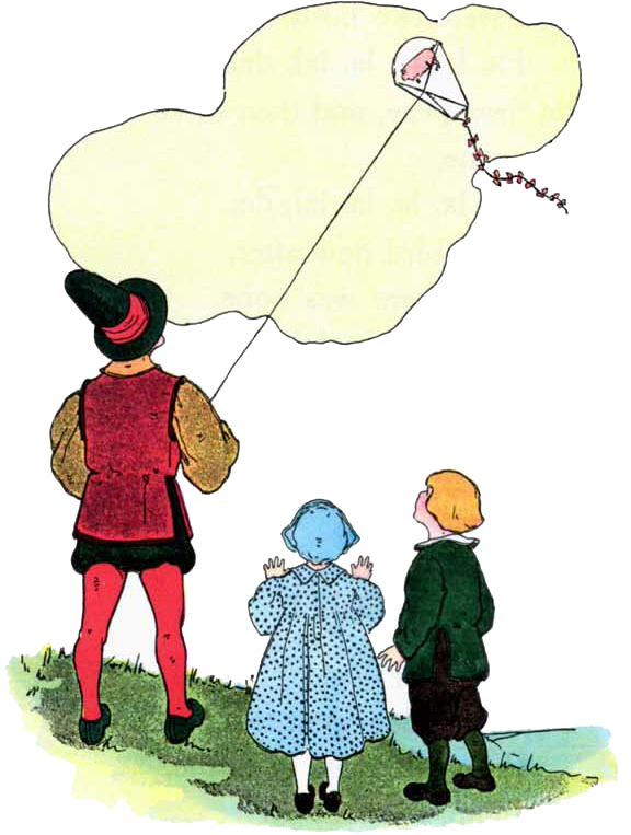 The Pig Flew Up In The Air - Cartoon (576x763)