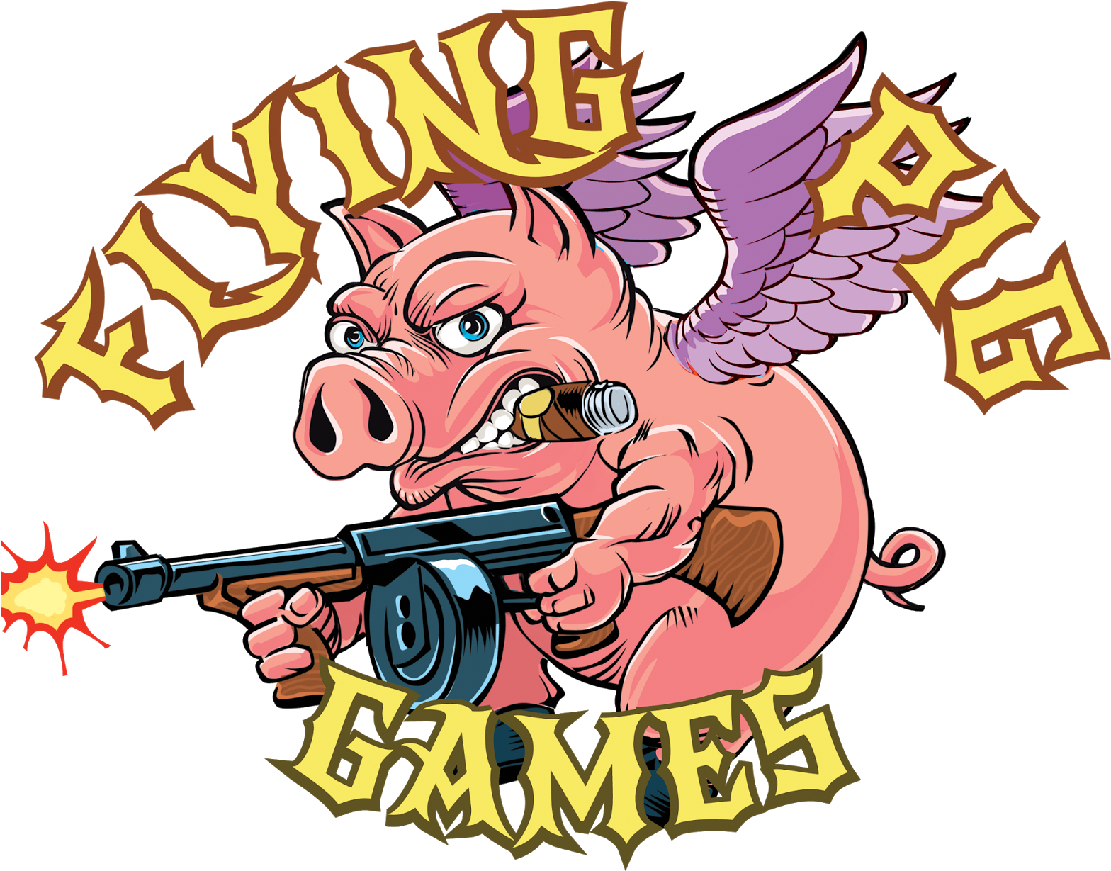 Announcing Flying Pig Games - Flying Pig With Guns (1600x1274)