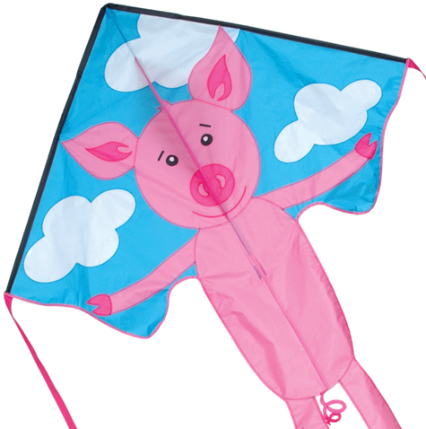 Large Easy Flyer Kite - Large Easy Flyer - Piglet (600x600)
