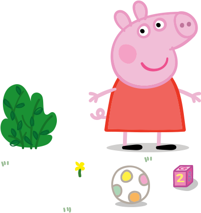 The Fun Doesn't Stop Here - Peppa Pig (413x447)