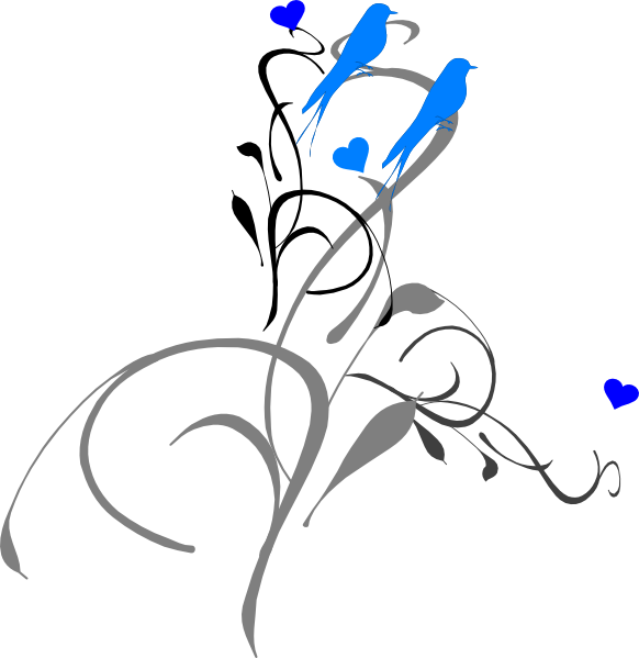 Birds On A Branch Clip Art At Clkercom Vector - Vine Clip Art (582x599)