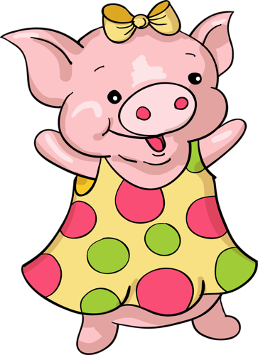 Картинки По Запросу Поросенок Рисунок - Рисованные Свиньи (363x500)