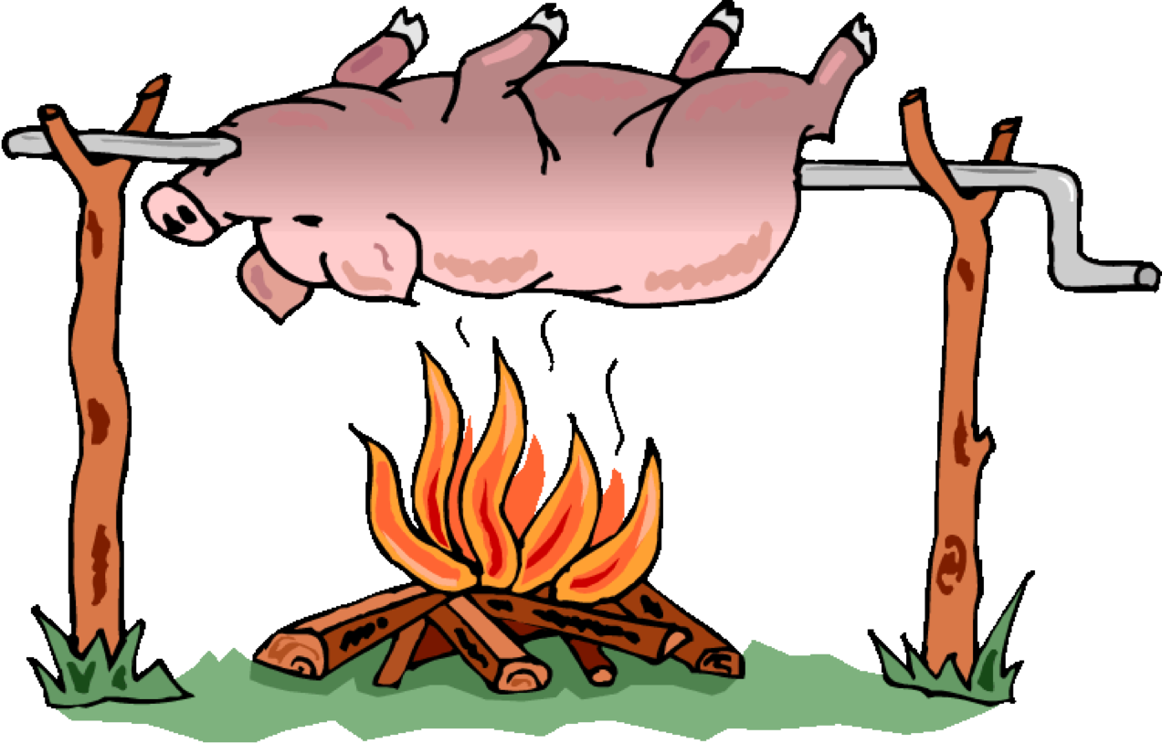 17th Annual Hog Roast - Pig On A Spit (1272x814)