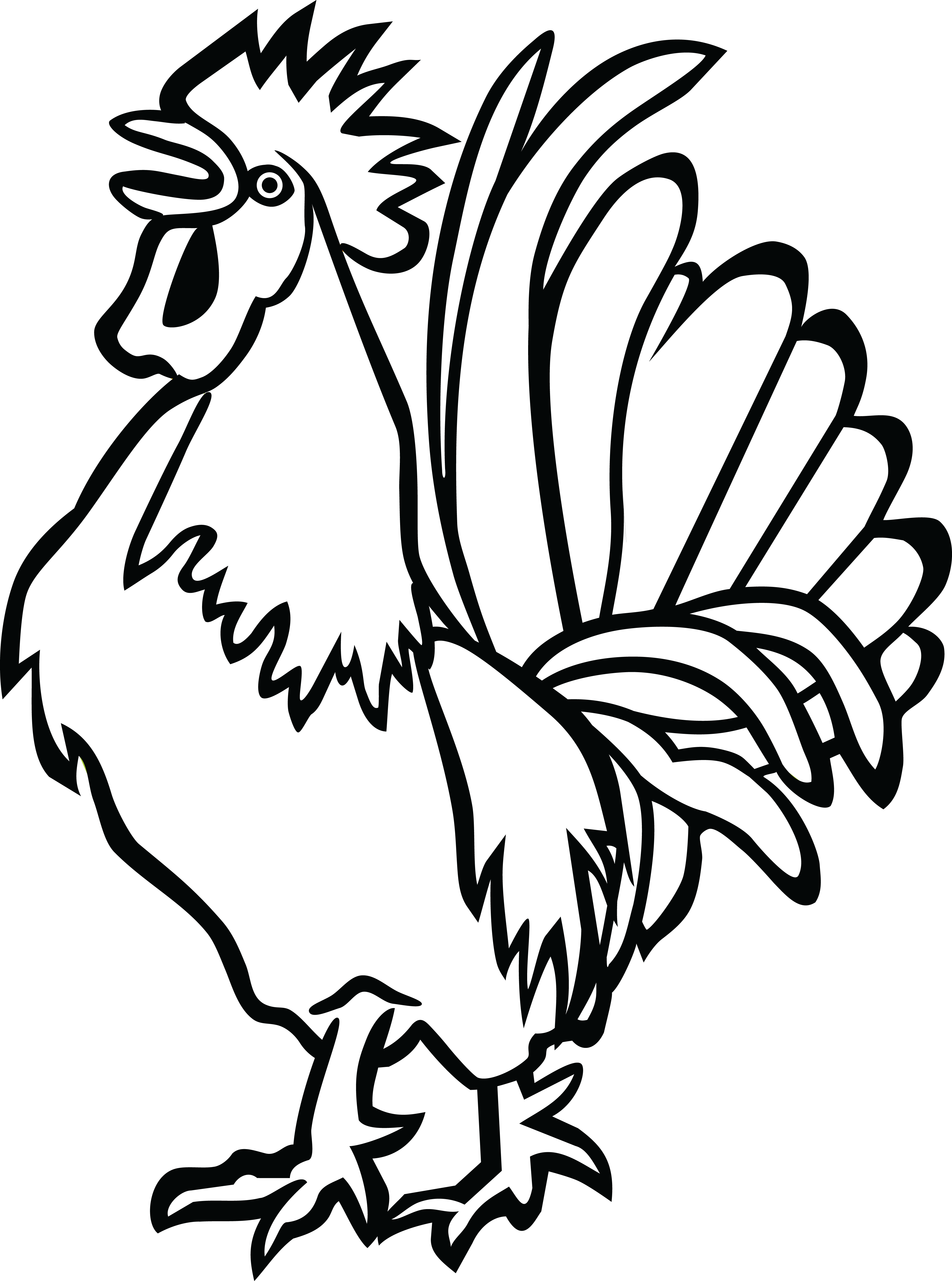 Free Clipart Of A Rooster - Dont Be A Cock Sucker Art (4000x5380)