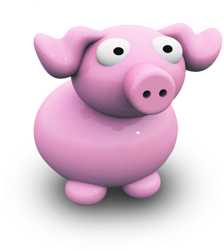 Cute Pink Pig Icon, Png - Ceramic (512x512)