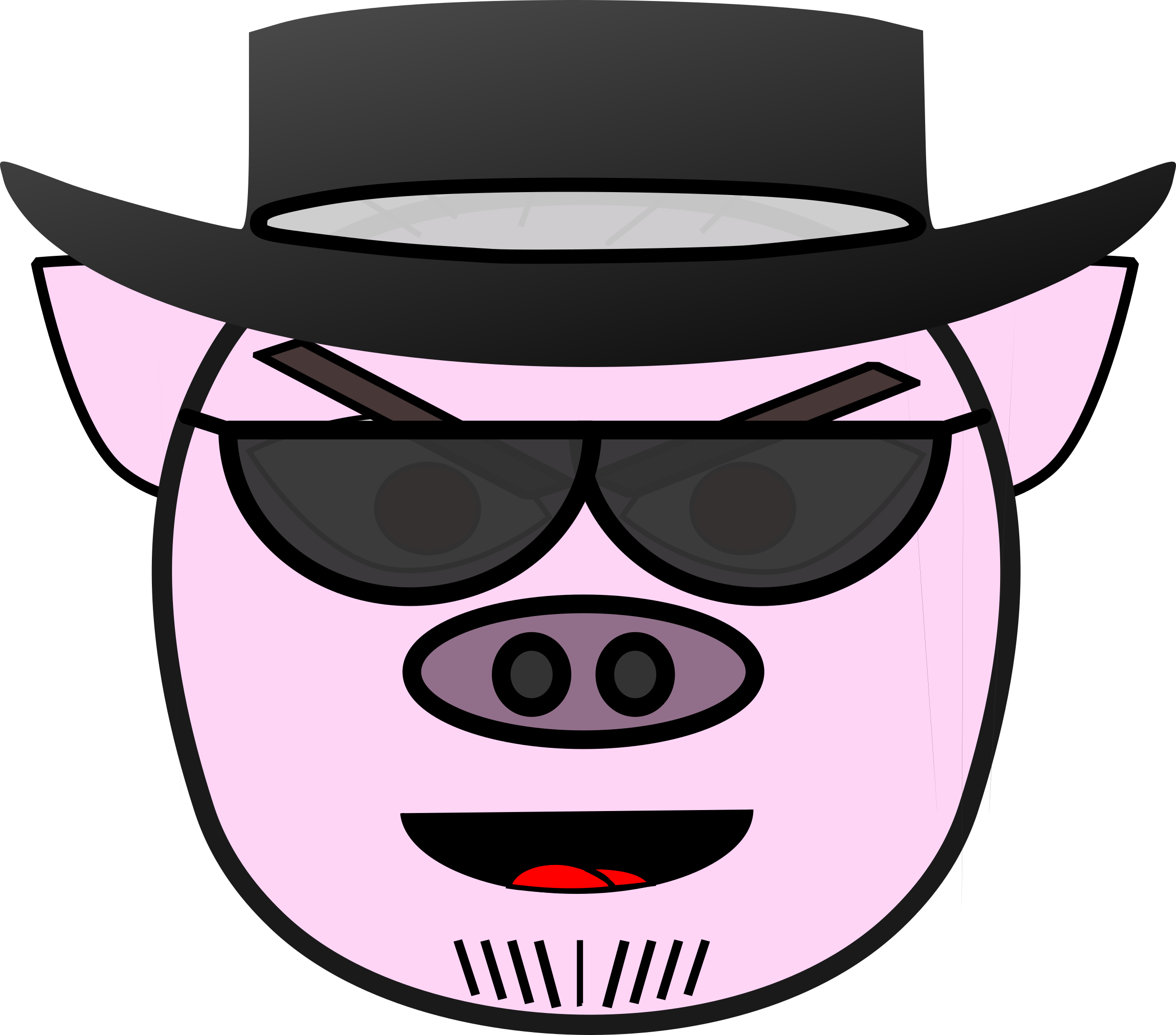 This Free Icons Png Design Of Evil Pig - Gambar Kepala Babi Sketsa (2400x2112)