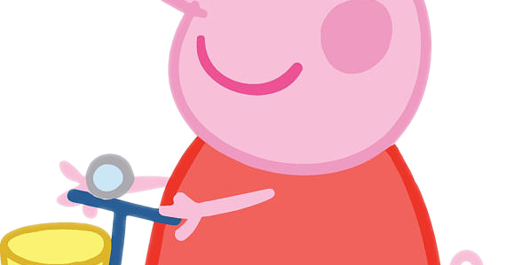 70cm Peppa Pig Helium Foil Shaped Balloon (cs106) (570x299)