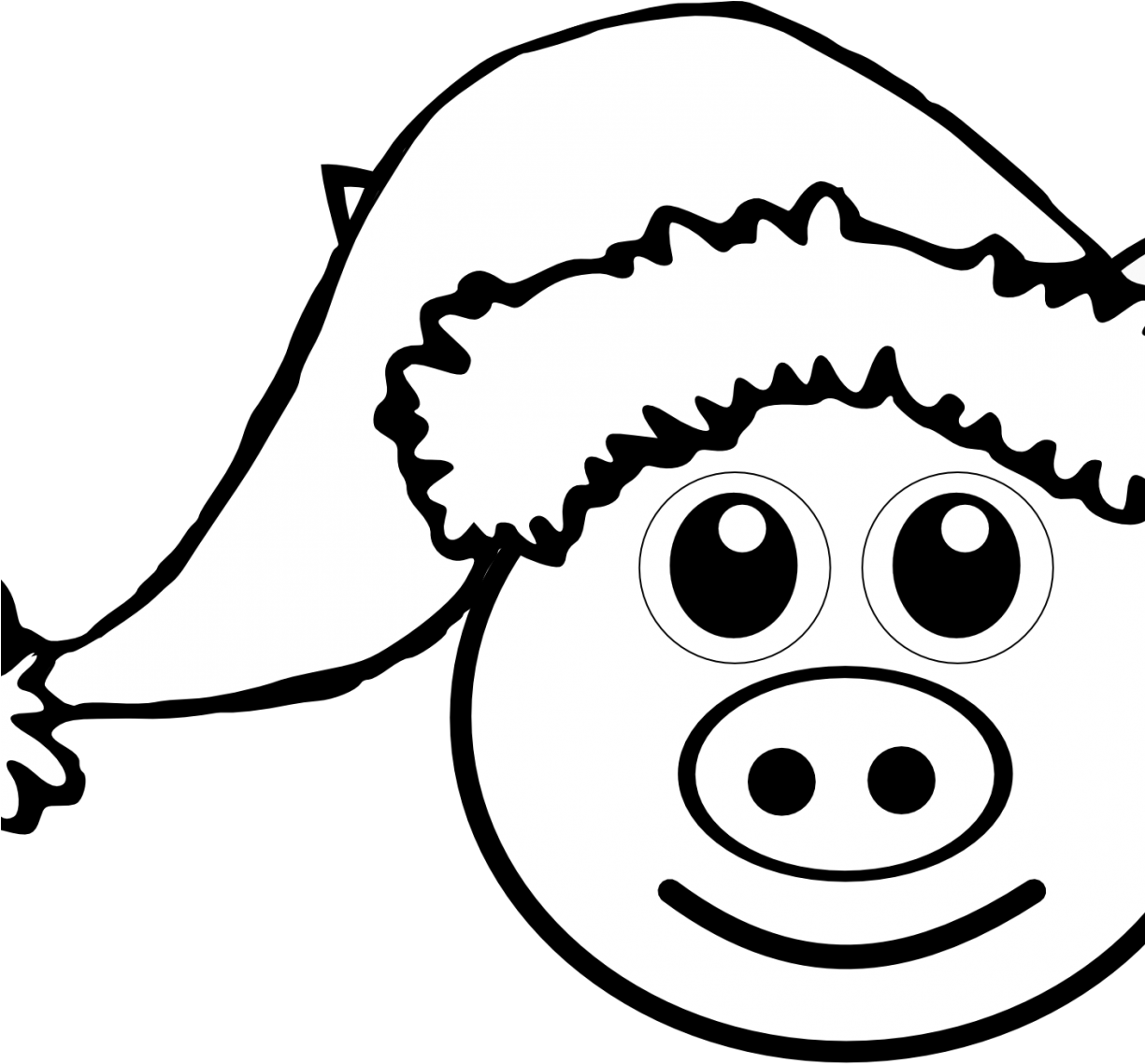 Digital Art Gallery Peppa Pig Coloring Pages At Book - Christmas Cat Colouring Pages (1224x1224)