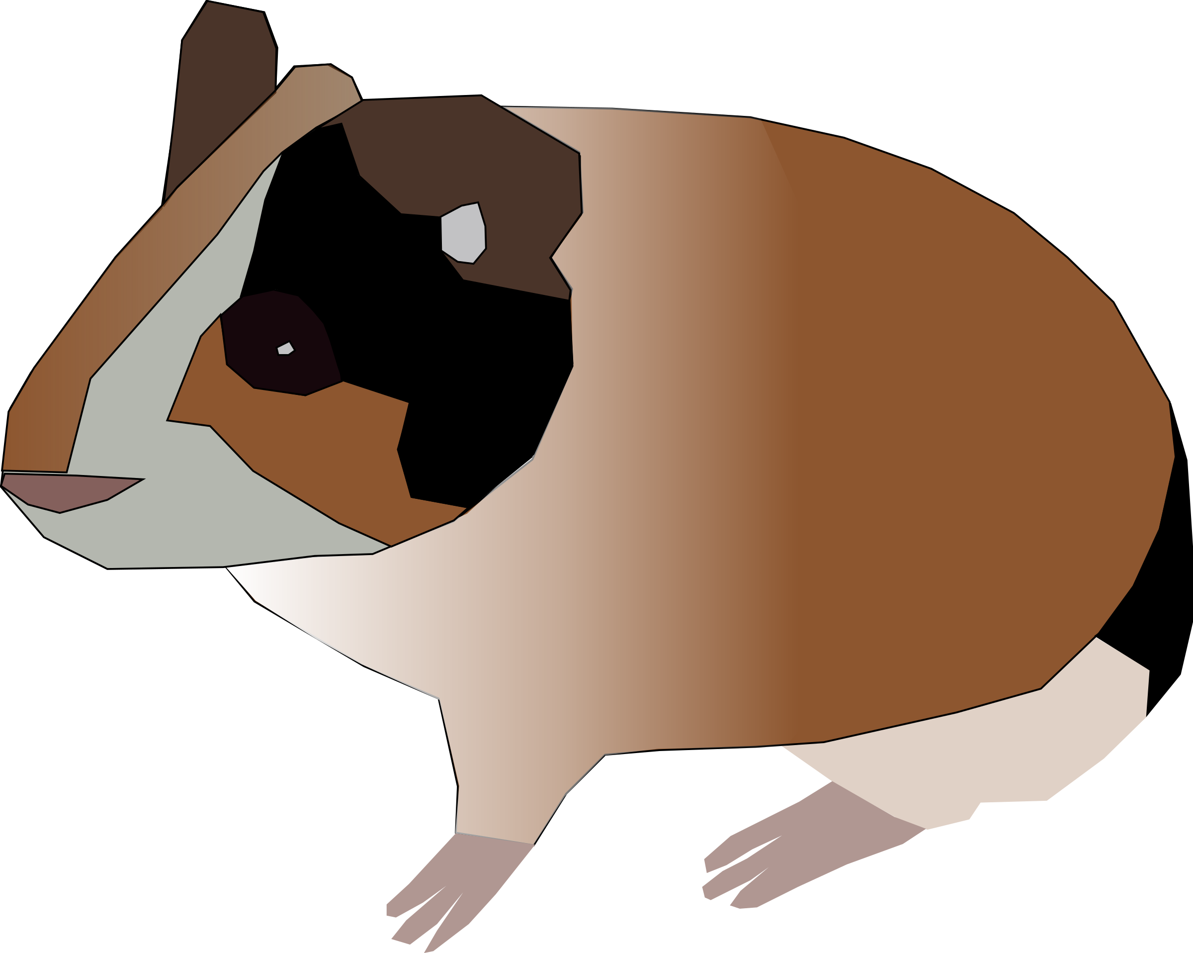 Clipart - Guinea Pig - Guinea Pig Clip Art (2400x1916)