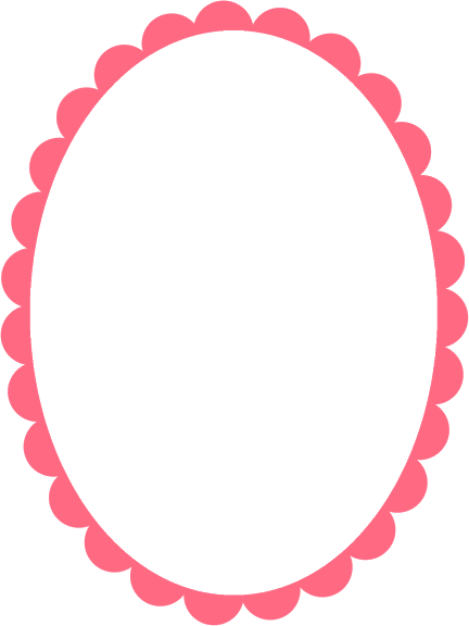 Printable Frames, Free Printables, Sofia Party, Polka - Circulo Rojo Con Bordes Decorados Png (432x576)