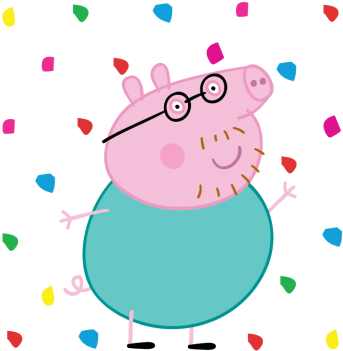 Peppa Pig, Pig Party, Festivals - Peppa Pig Daddy Pig (375x360)