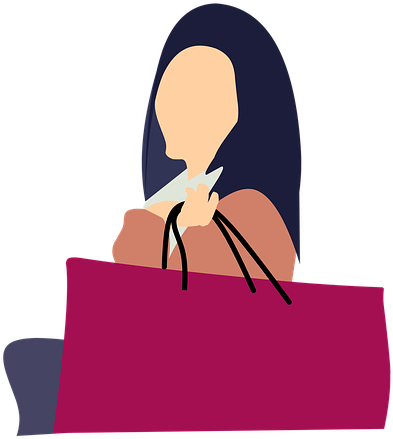 Cashier Clothing Cliparts 4, Buy Clip Art - Kartub Shopping Png (442x720)