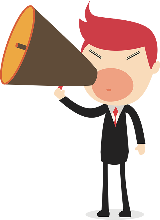 Screaming Megaphone Clip Art - Screaming Megaphone Clip Art (528x724)