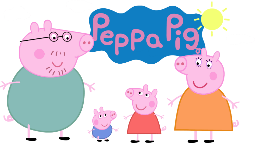Peppa Pig - Peppa Pig And Family (1000x562)