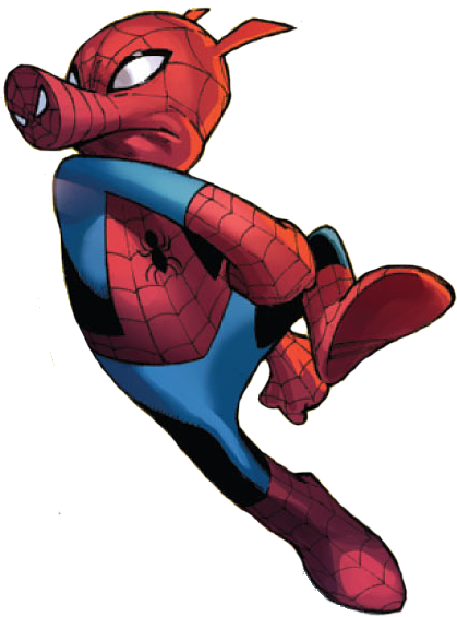 Spider Pig Spider Verse Png By Thesuperiorxaviruiz - Spider Verse Spider Pig (430x576)
