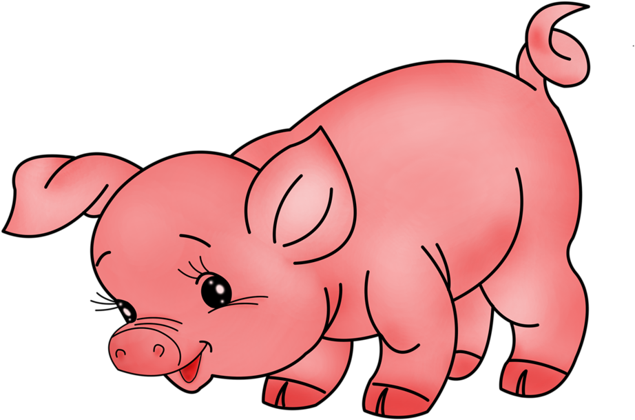 Farm Animals Clipart Pig (1024x724)