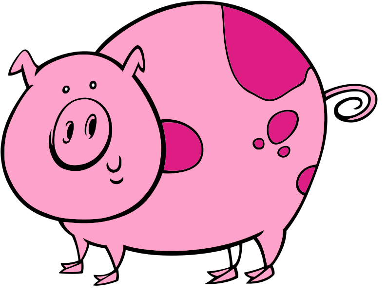 This Past Fall Our Pig Wilber Got Out Of His Pen - Illustration (841x634)