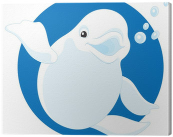 Cuadro En Lienzo Blanco Polar Ballena Beluga • Pixers® - Beluga Whale (400x400)