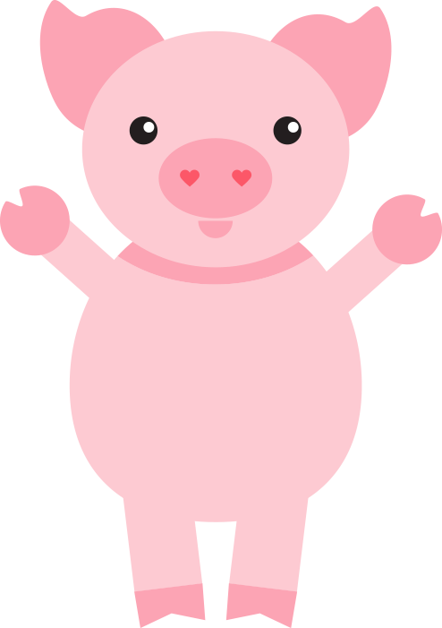 Three Little Pigs - Cartoon (494x701)