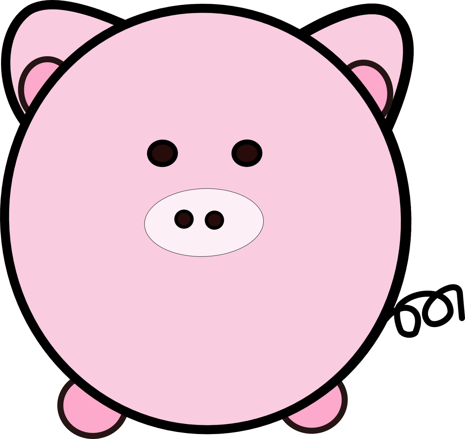 Royalty-free Pig Public Domain Clip Art - Royalty-free Pig Public Domain Clip Art (1600x1510)