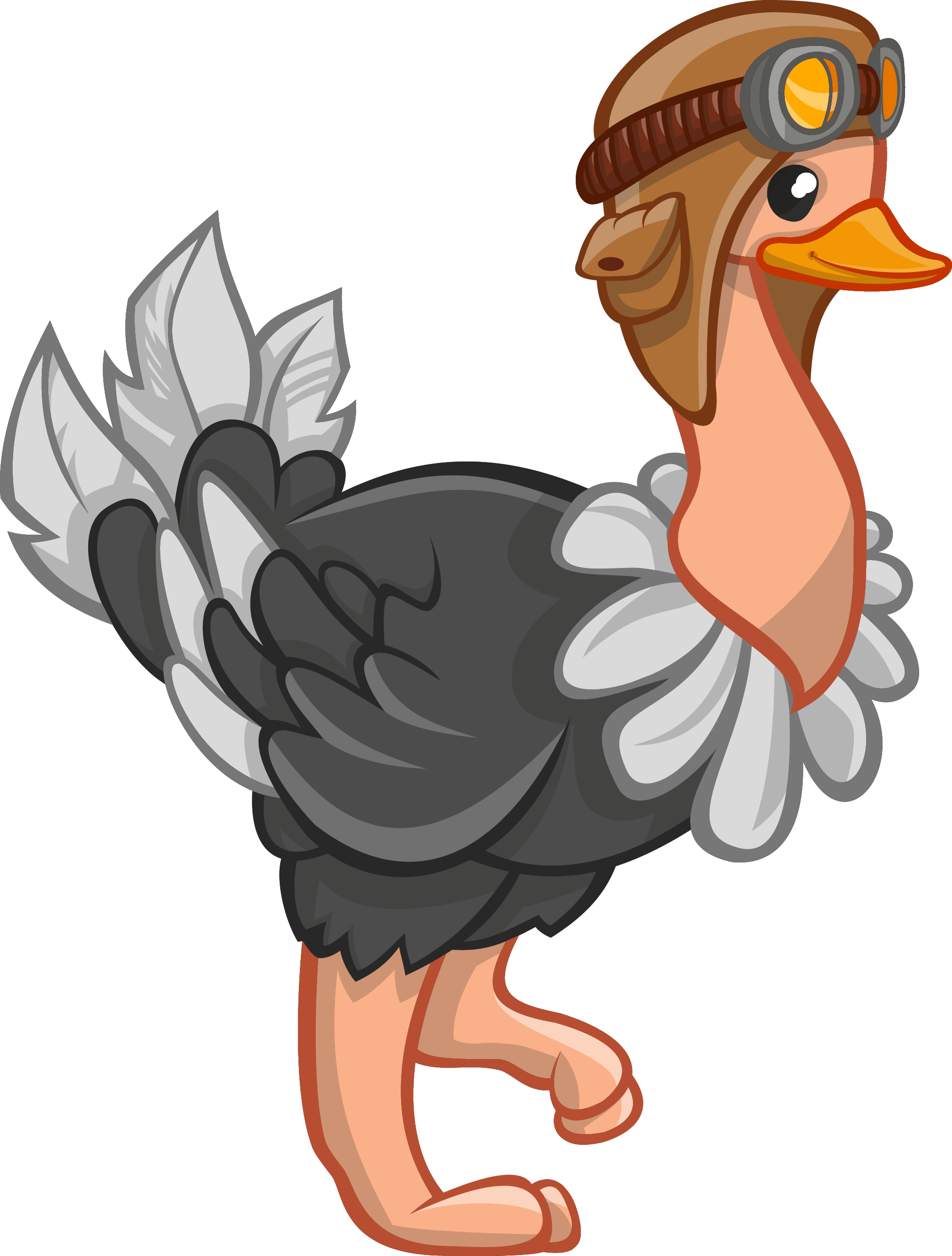 Ostrich Clipart Cartoon - Clip Art Ostrich (2029x2678)