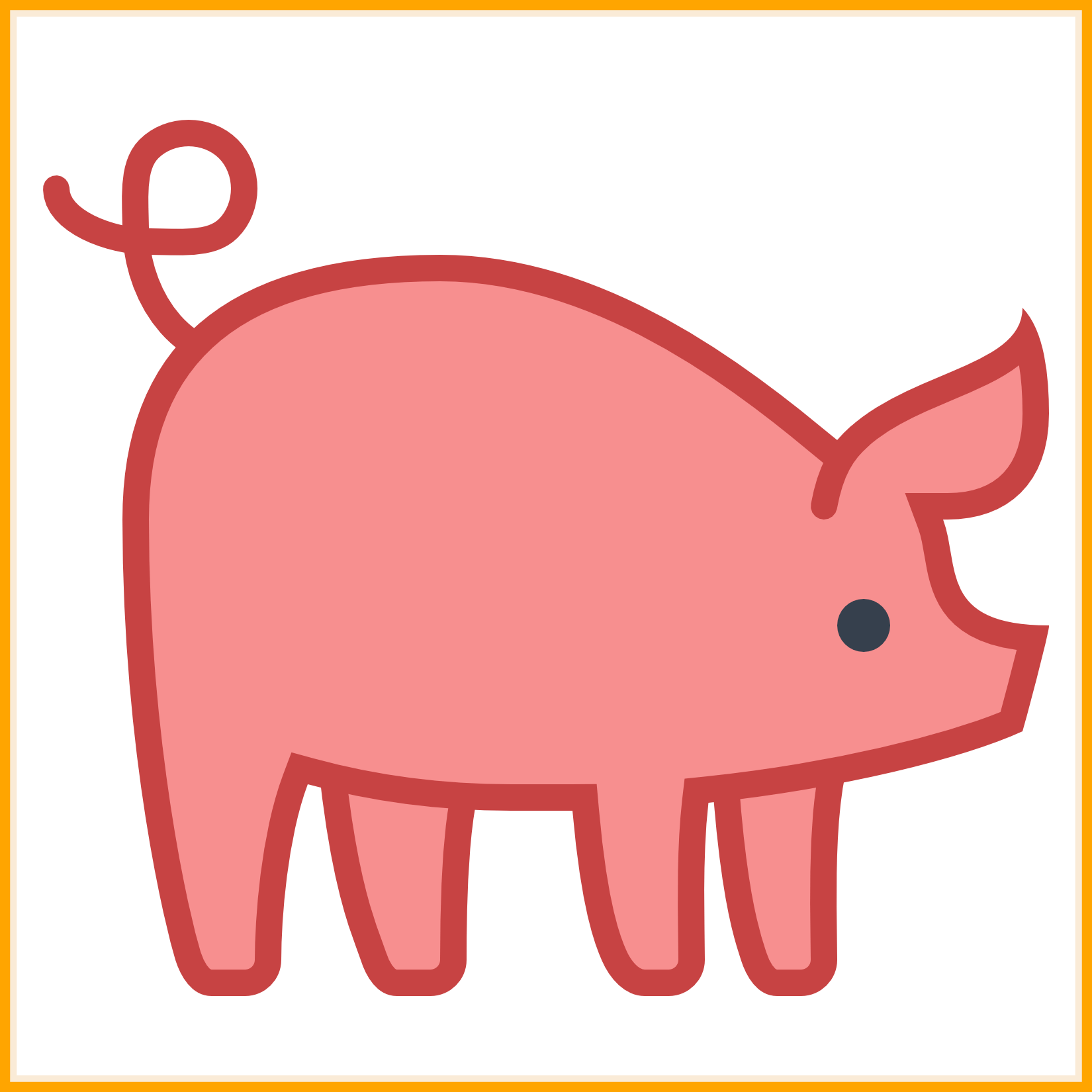 Fascinating Pigs Clipart Icon Collection Pic For Cute - Pork Icon Png (1650x1650)