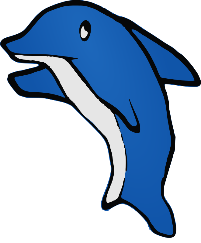 Cartoon Beluga Whale 12, - Delfín Png (1983x2400)