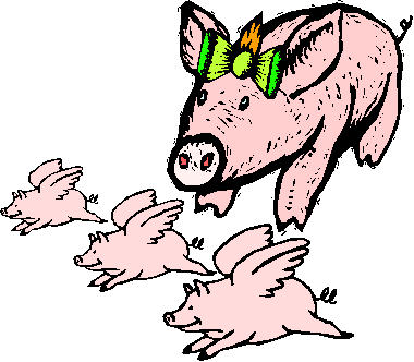 Getting In A Flap Over Swine Flu - Cafepress Pigs Fly Tile Coaster (380x332)