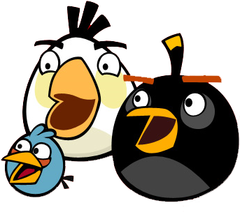 Clip Arts Related To - Angry Birds Bomb And Blue (386x321)