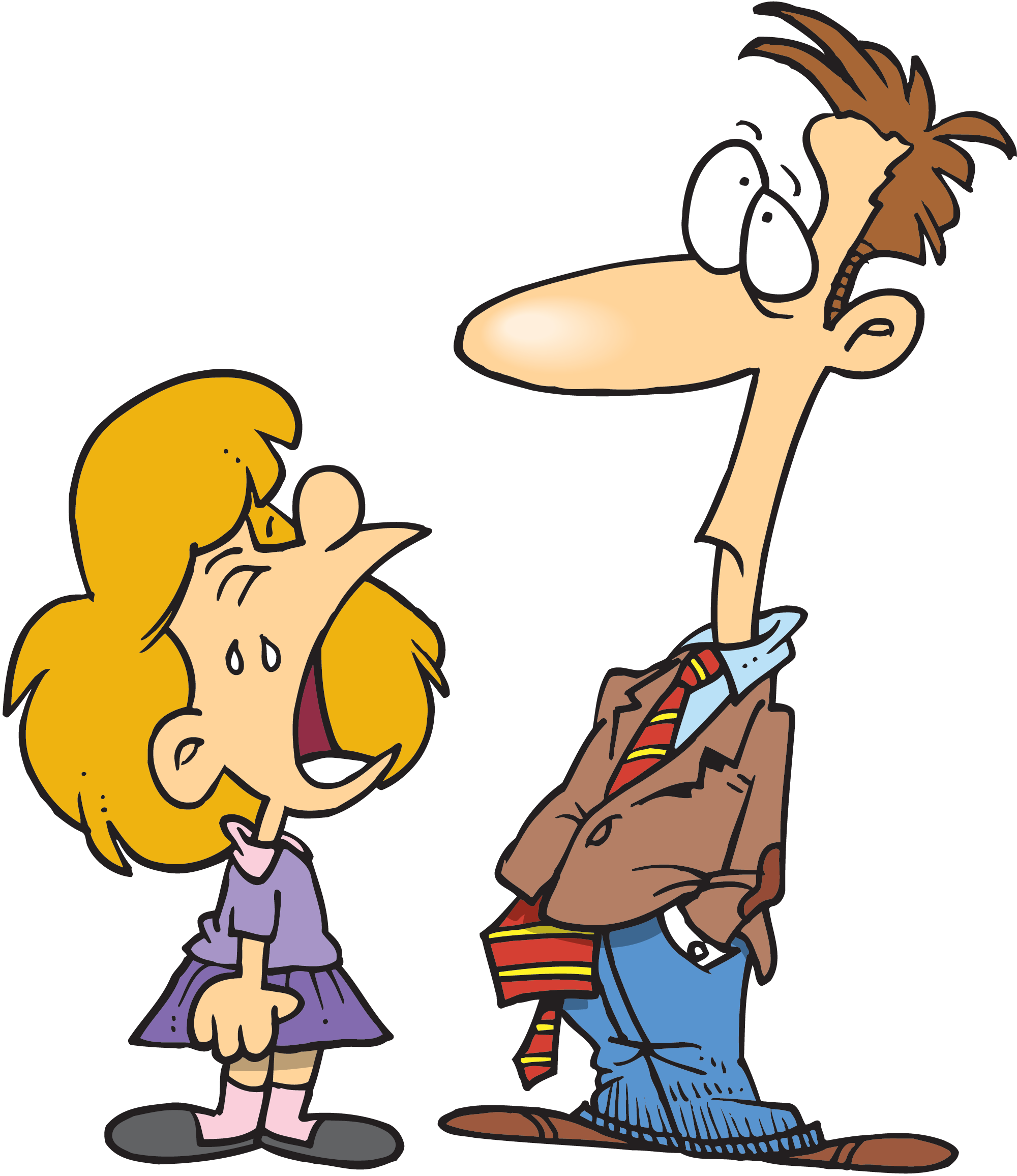 Upset - Cartoon Girl Crying (2000x2312)