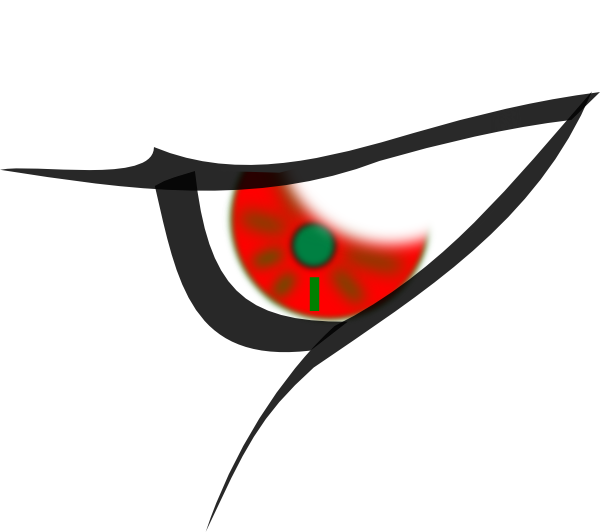Eye - Cartoon Evil Eyes (600x532)